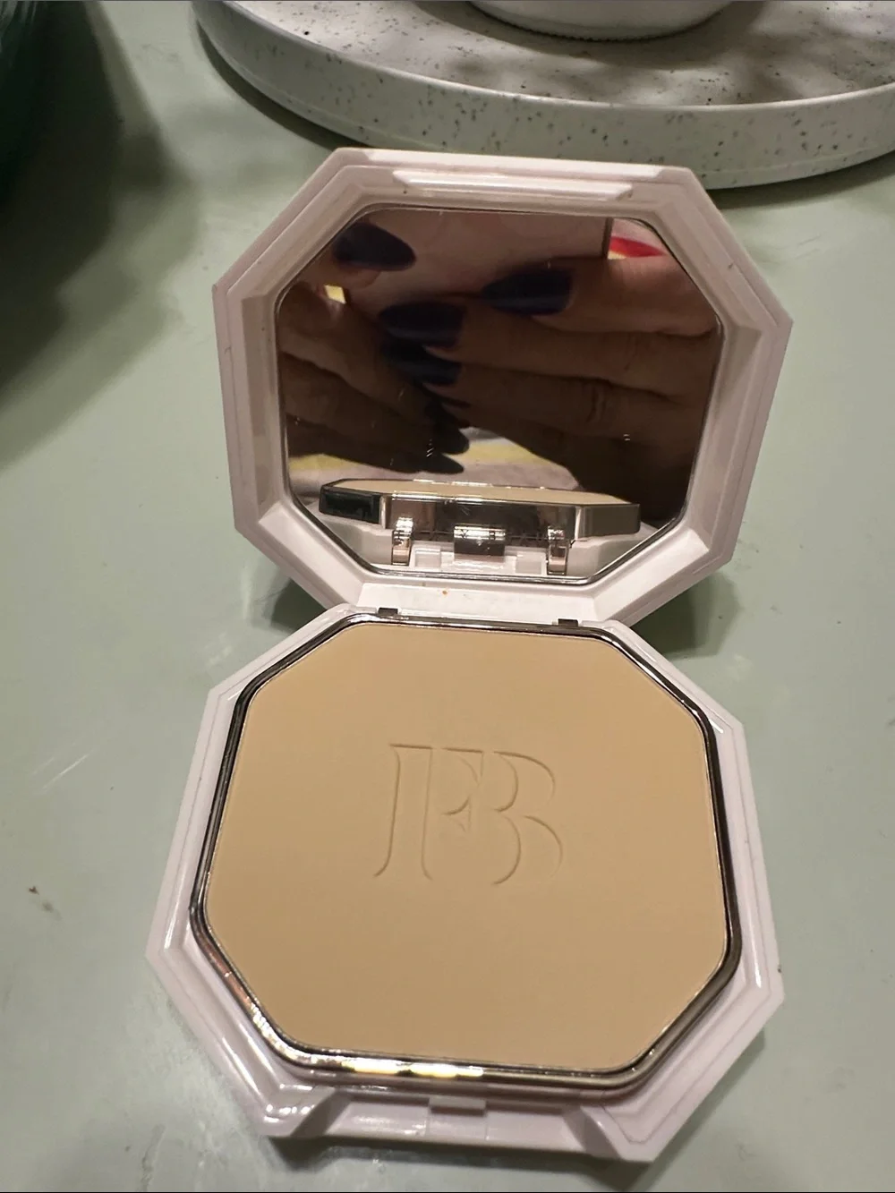 Pressed Face Powder Compact in Light Beige -#130 (no box)